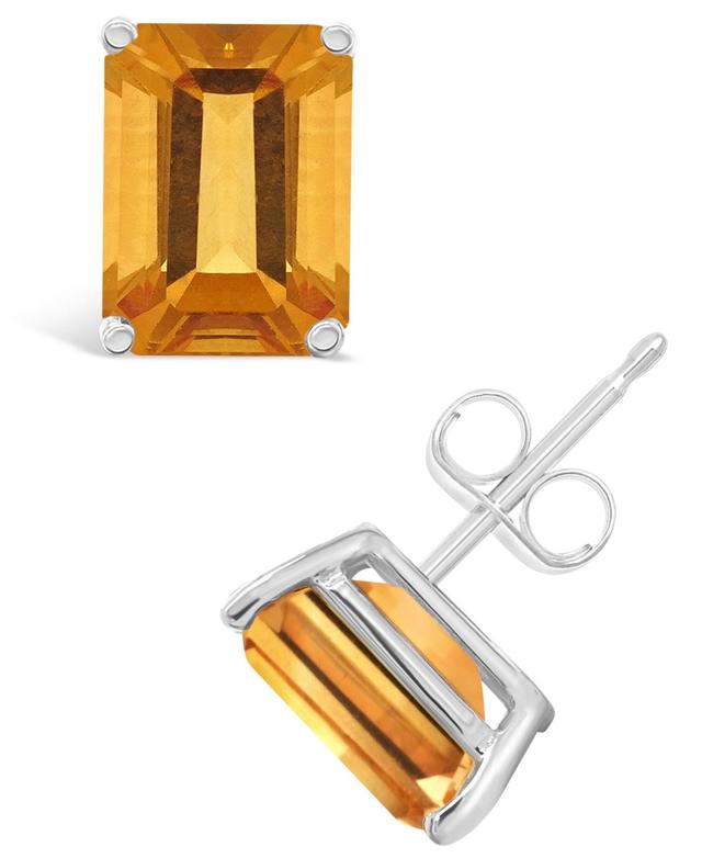 Citrine (3-1/5 ct. t.w.) Stud Earrings in 14K Yellow Gold or 14K White Gold Product Image