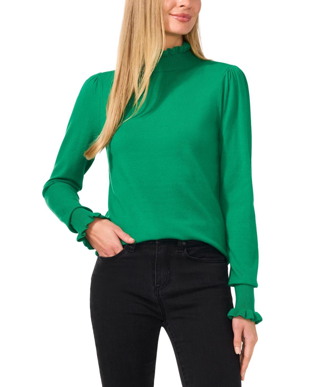 CeCe Womens Mock Neck Long Sleeve Sweater Product Image