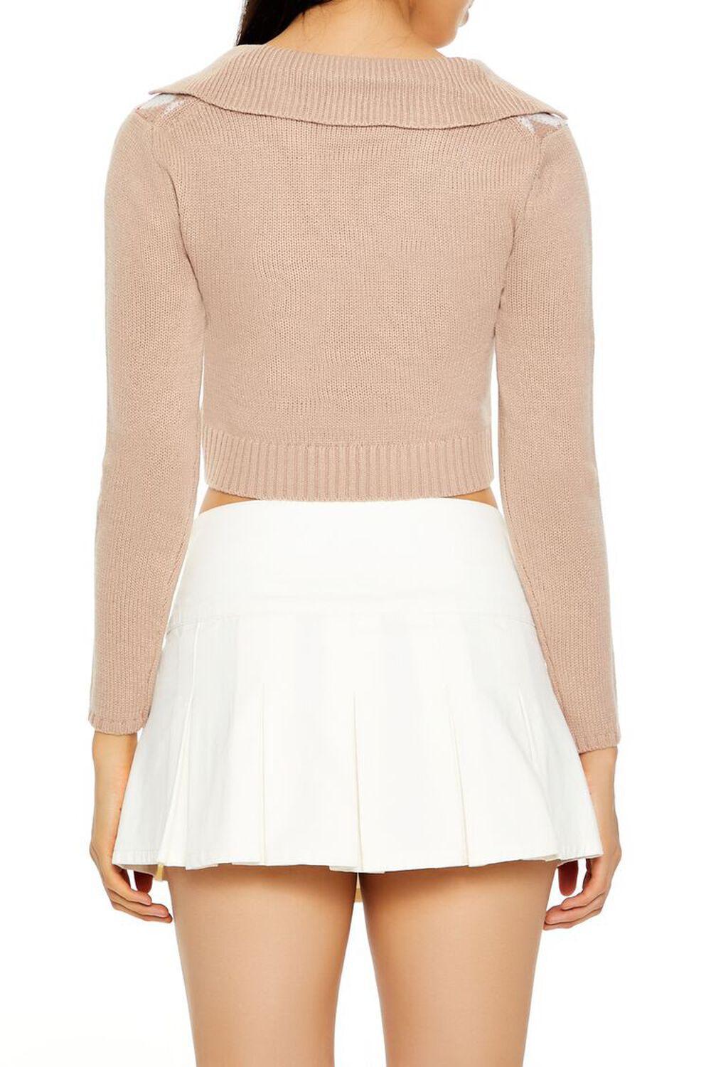 Argyle Cropped Sweater | Forever 21 Product Image