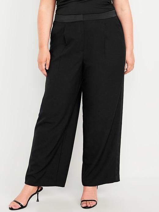 Extra High-Waisted Tuxedo Wide-Leg Pants Product Image