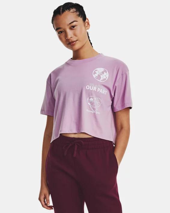 Women's UA Purpose-Cause Crop Short Sleeve Product Image