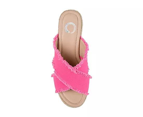 Journee Collection Shanni Womens Wedge Sandals Product Image