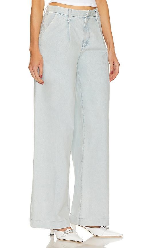 SPRWMN Pleated Denim Trouser in Bruni - Blue. Size 30 (also in 26). Product Image