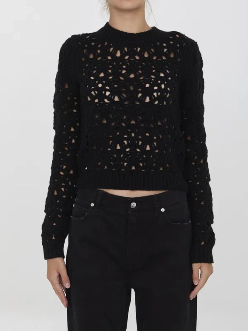 CHLOÉ Wool Knit Jumper In Black product image