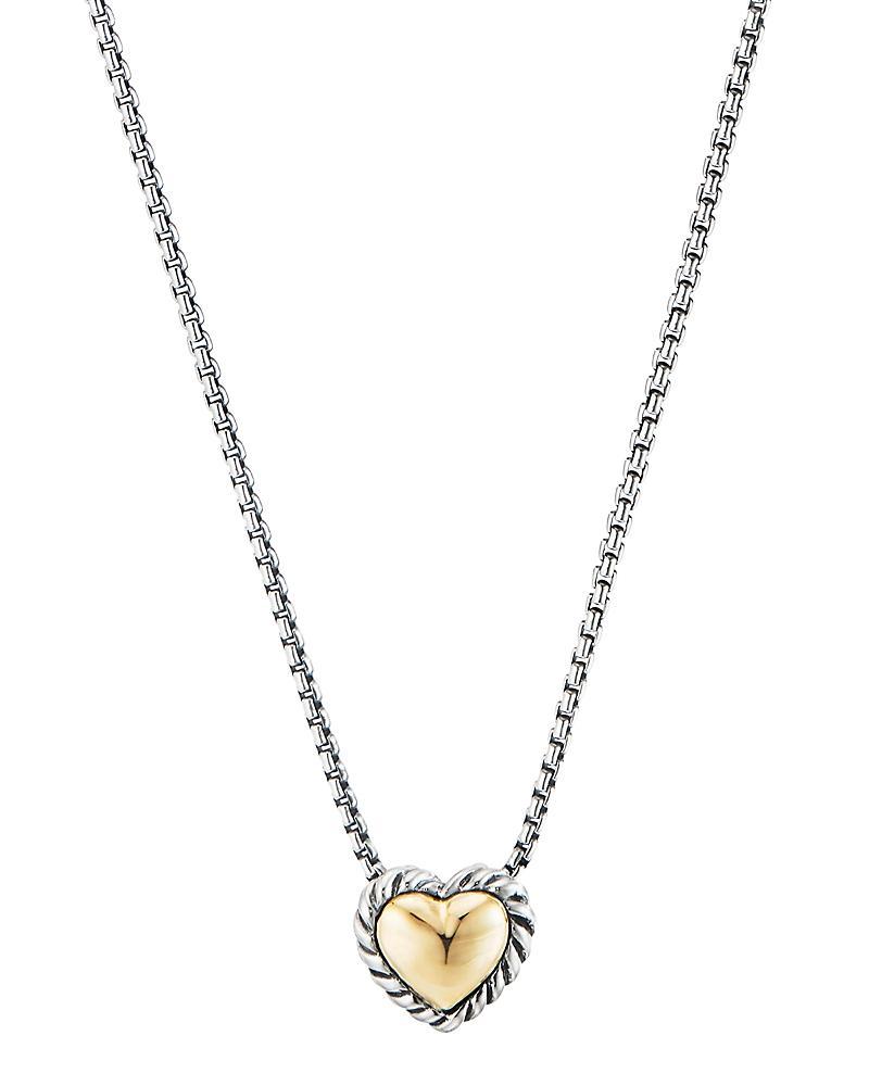 Womens Cable Collectibles Cable Cookie Classic Heart Necklace With 18K Yellow Gold Product Image