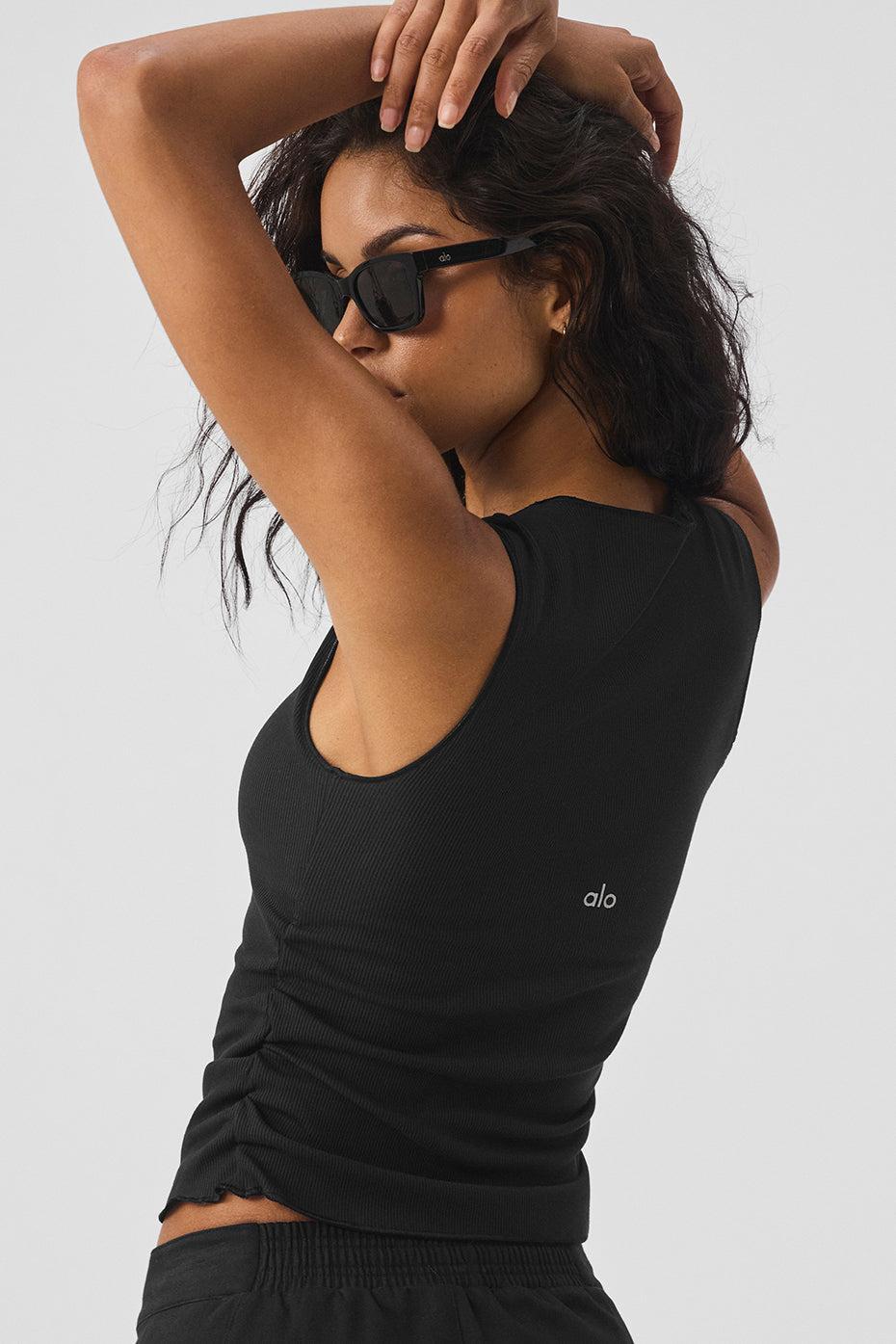 Ribbed En Pointe Tank - Black Female Product Image