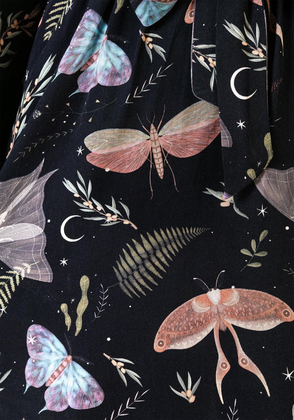 Nightmoth Mini Wrap Dress Product Image