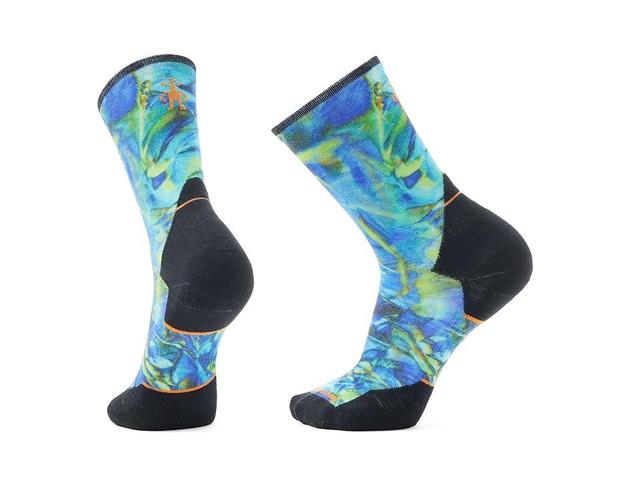 Smartwool Trail Run Targeted Cushion Reflections Print Crew Socks (Capri) Men's Crew Cut Socks Shoes Product Image