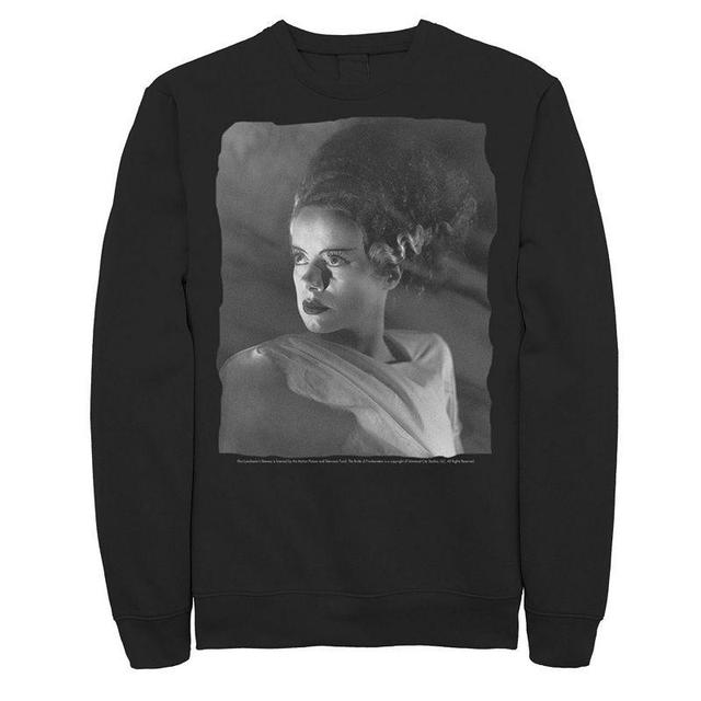 Mens Universal Monsters Bride Of Frankenstein Classic Portrait Sweatshirt Black Product Image