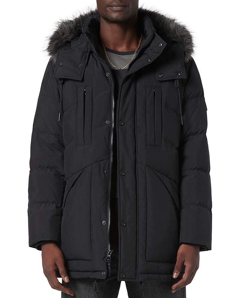 Andrew Marc Tremont Hooded Faux Fur Coat Product Image