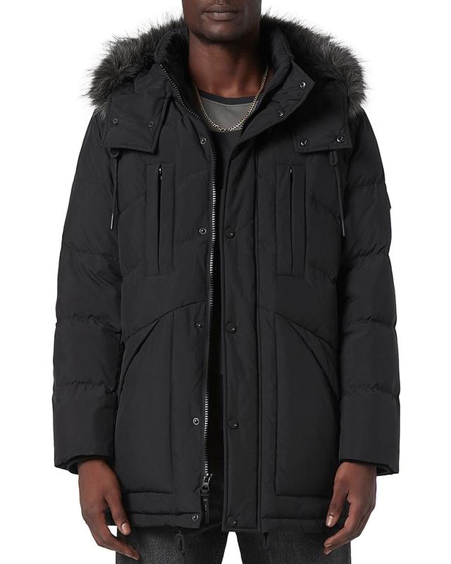 Andrew Marc Tremont Hooded Faux Fur Coat Product Image