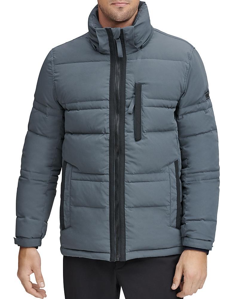 Marc New York Mens Huxley Crinkle Down Jacket with Removable Hood Product Image