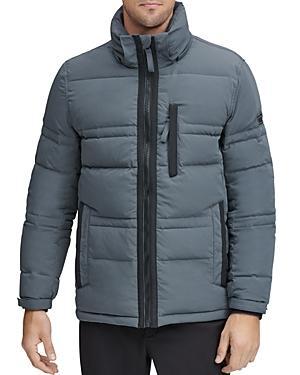 Marc New York Mens Huxley Crinkle Down Jacket with Removable Hood Product Image