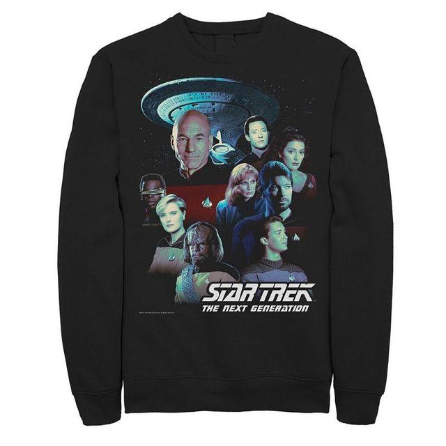 Mens Star Trek Next Generation Crew Portraits Sweatshirt Product Image