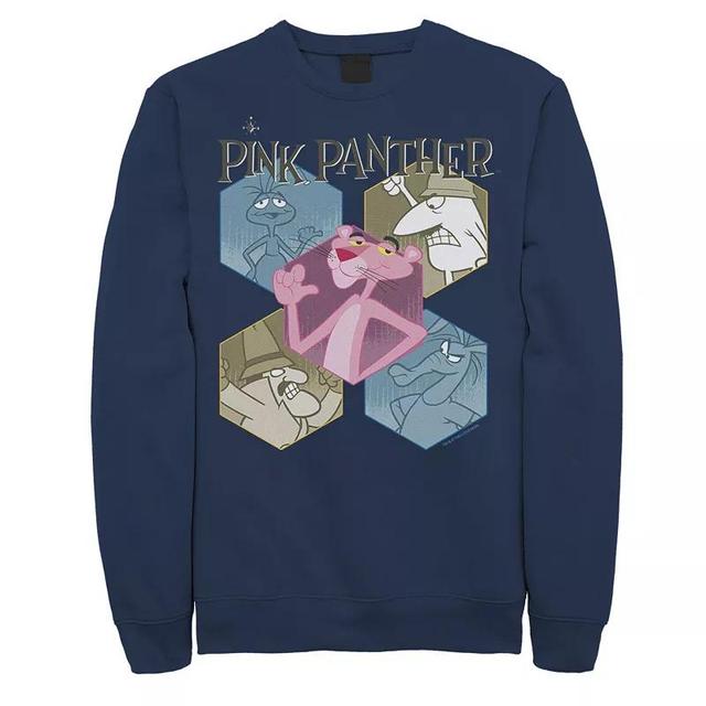 Mens The Pink Panther Hexagonal Portraits Sweatshirt Med Grey Product Image