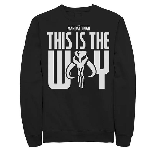 Mens Star Wars The Mandalorian This Is The Way Mythosaur Block Sweatshirt Product Image