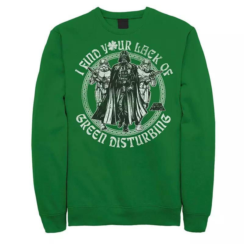 Mens Star Wars Darth Vader I Find Your Lack Of Green Disturbing St. Patricks Day Sweatshirt Product Image