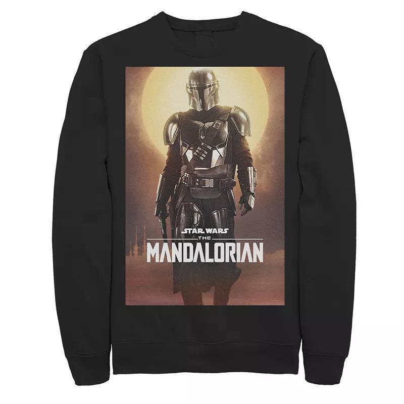 Mens Star Wars The Mandalorian Character Poster Sweatshirt Product Image