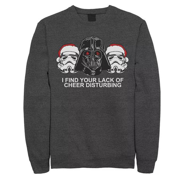 Mens Star Wars Vader Trooper Lack Of Cheer Disturbing Fleece Grey Heather Product Image