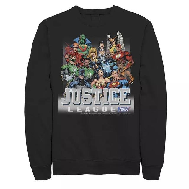 Mens DC Comics Justice League Modern Group Shot Sweatshirt Product Image