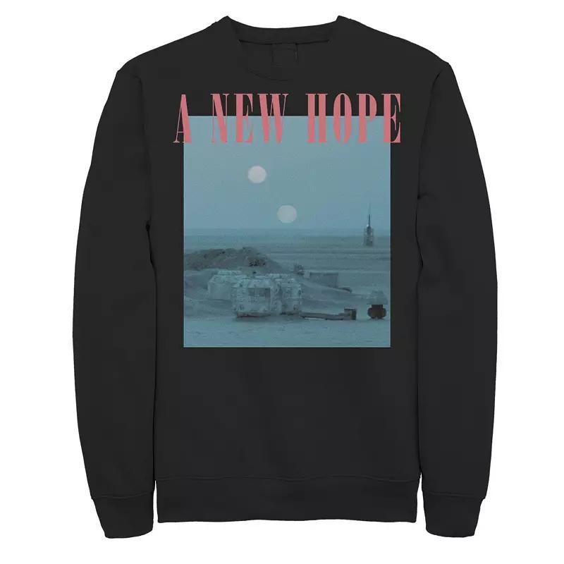 Mens Star Wars A New Hope Blue Hue Poster Sweatshirt Product Image