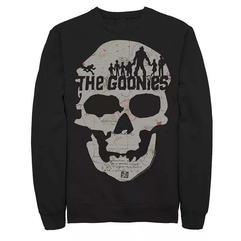 Big & Tall The Goonies Skeleton Map Poster Graphic Fleece Pullover, Mens Product Image