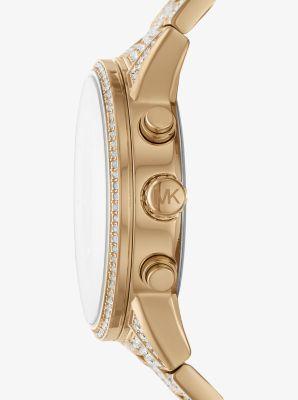 Oversized Pavé Logo -Tone Watch Product Image