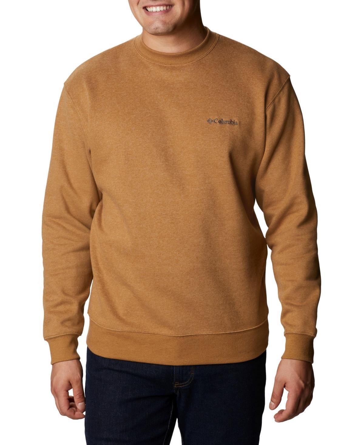 Mens Columbia Hart Mountain II Crewneck Pullover Blue Product Image