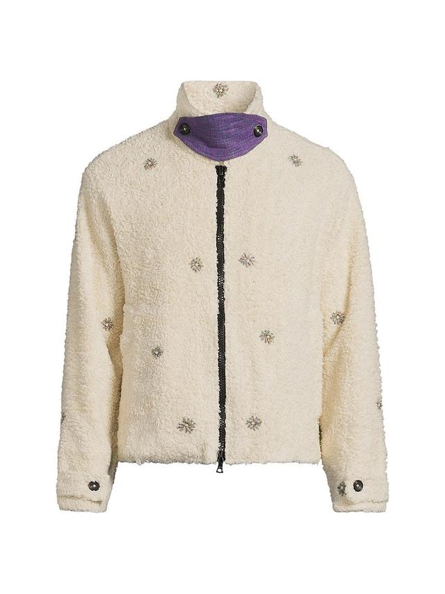 Mens Sherpa Embellished Jacket Product Image