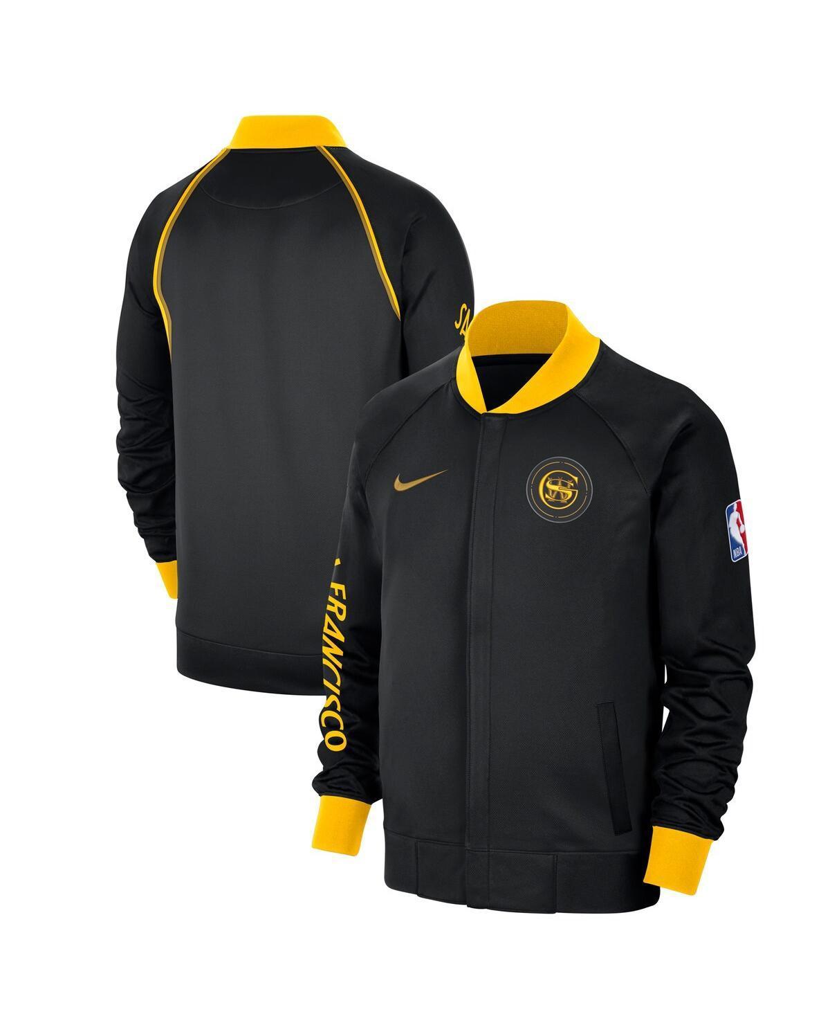 Mens Nike Black Golden State Warriors 2023/24 City Edition Authentic Showtime Performance Raglan Full-Zip Jacket Product Image