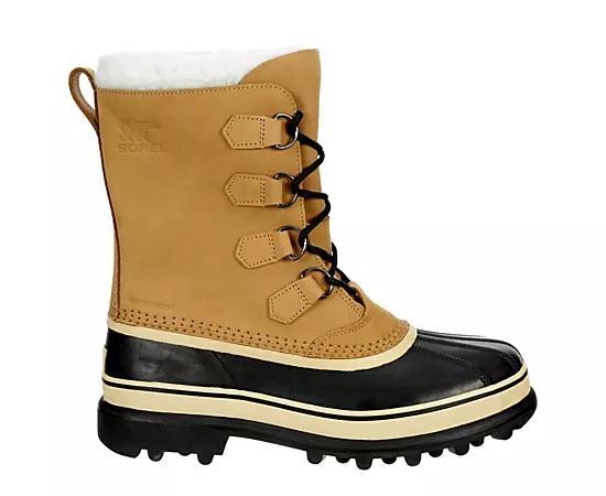 Sorel Mens Caribou Waterproof Nubuck Leather Cold-Weather Boots Product Image