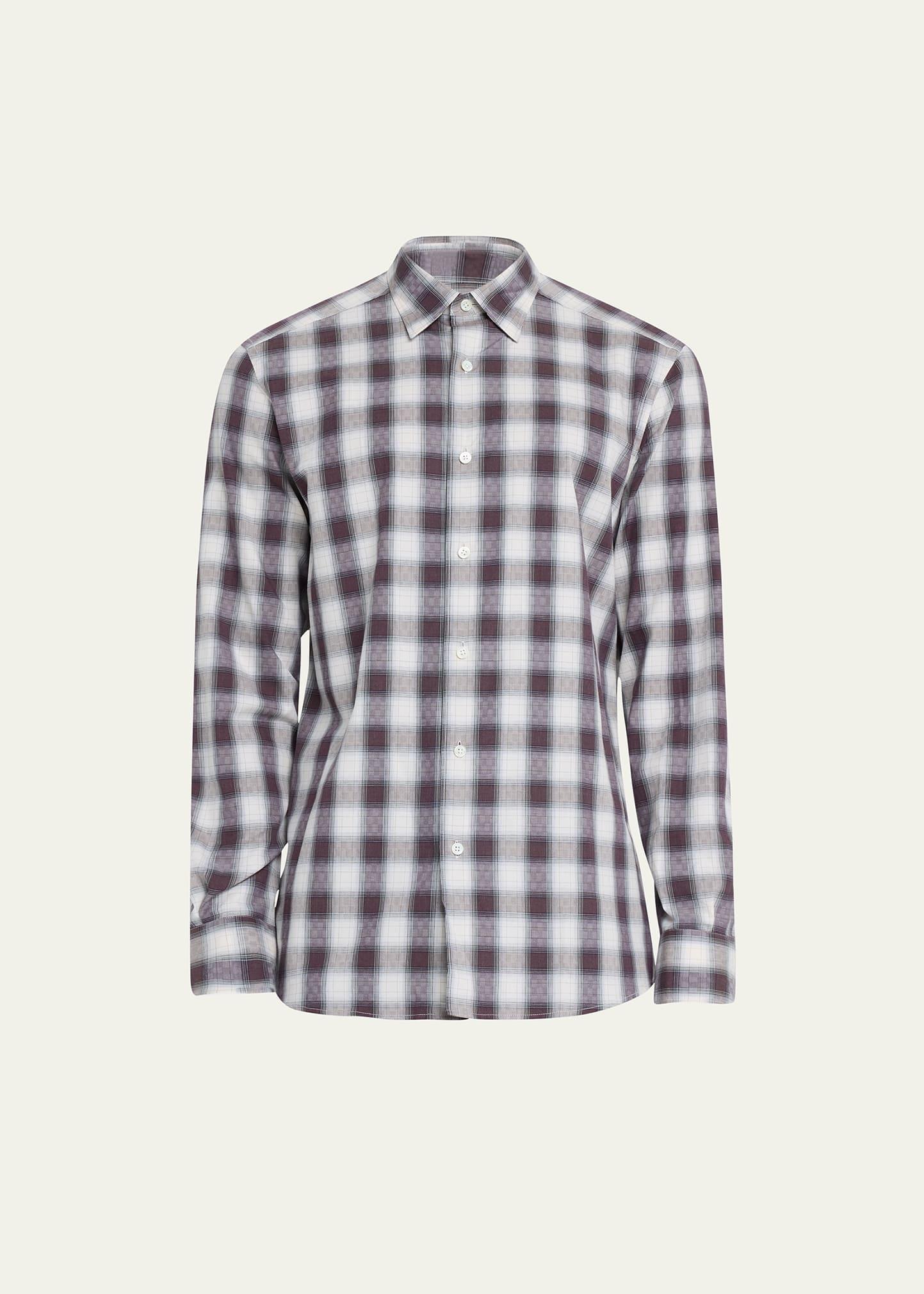 Mens Cotton Maxi-Check Sport Shirt Product Image