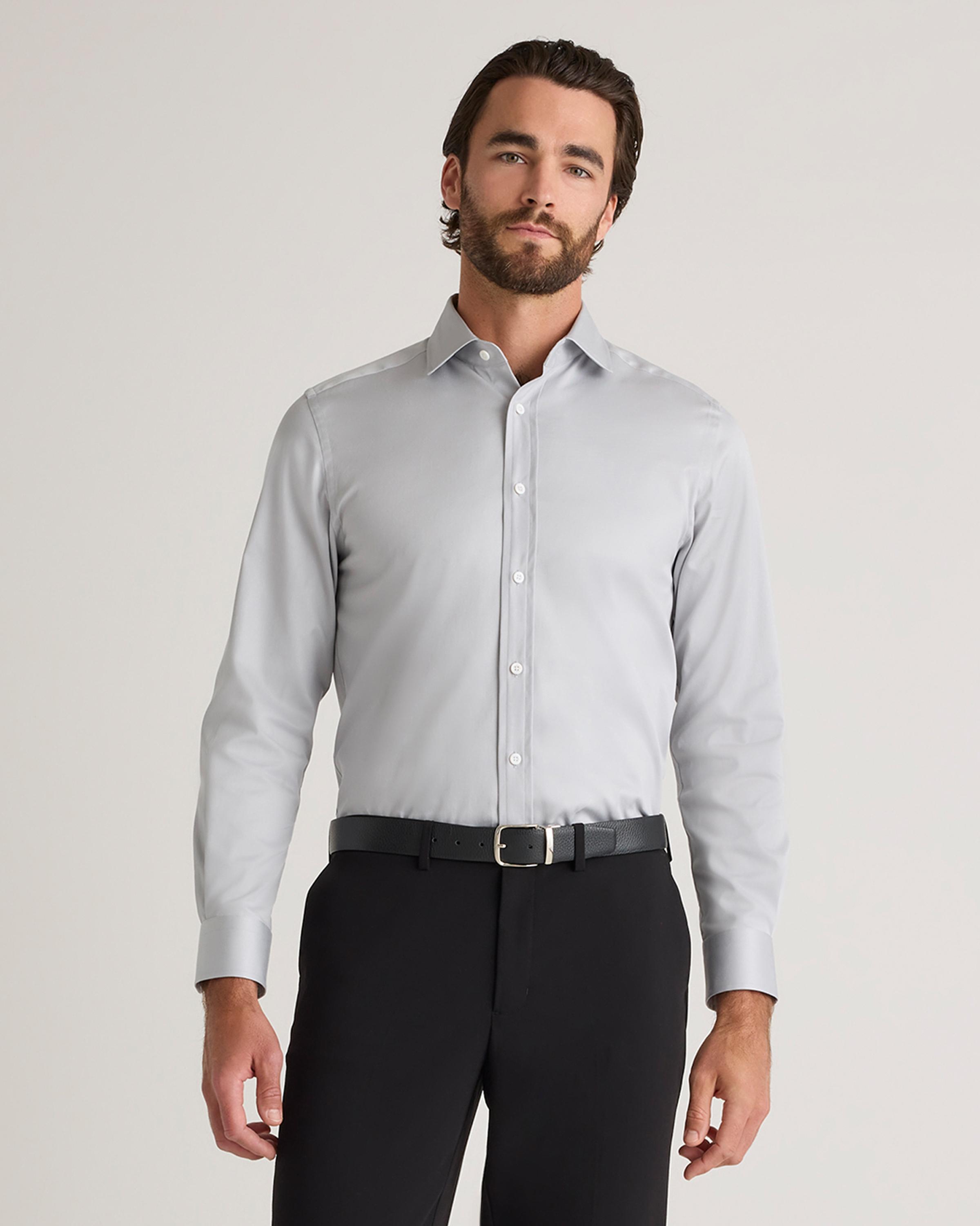 Organic Cotton Stretch Twill Dress Shirt Product Image