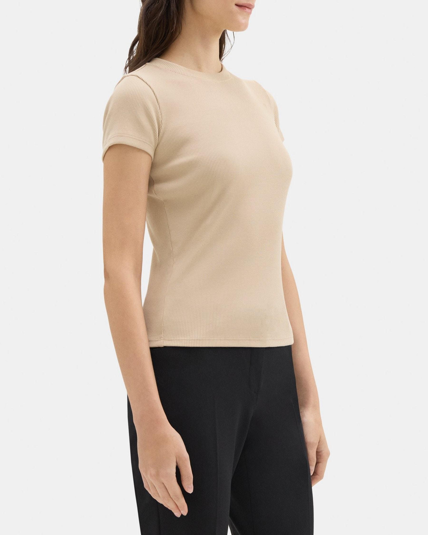 Tiny Tee in Ribbed Modal Cotton Product Image