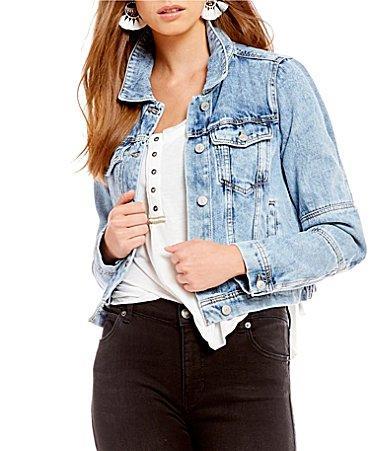 Free People We the Free Rumors Denim Jacket Product Image