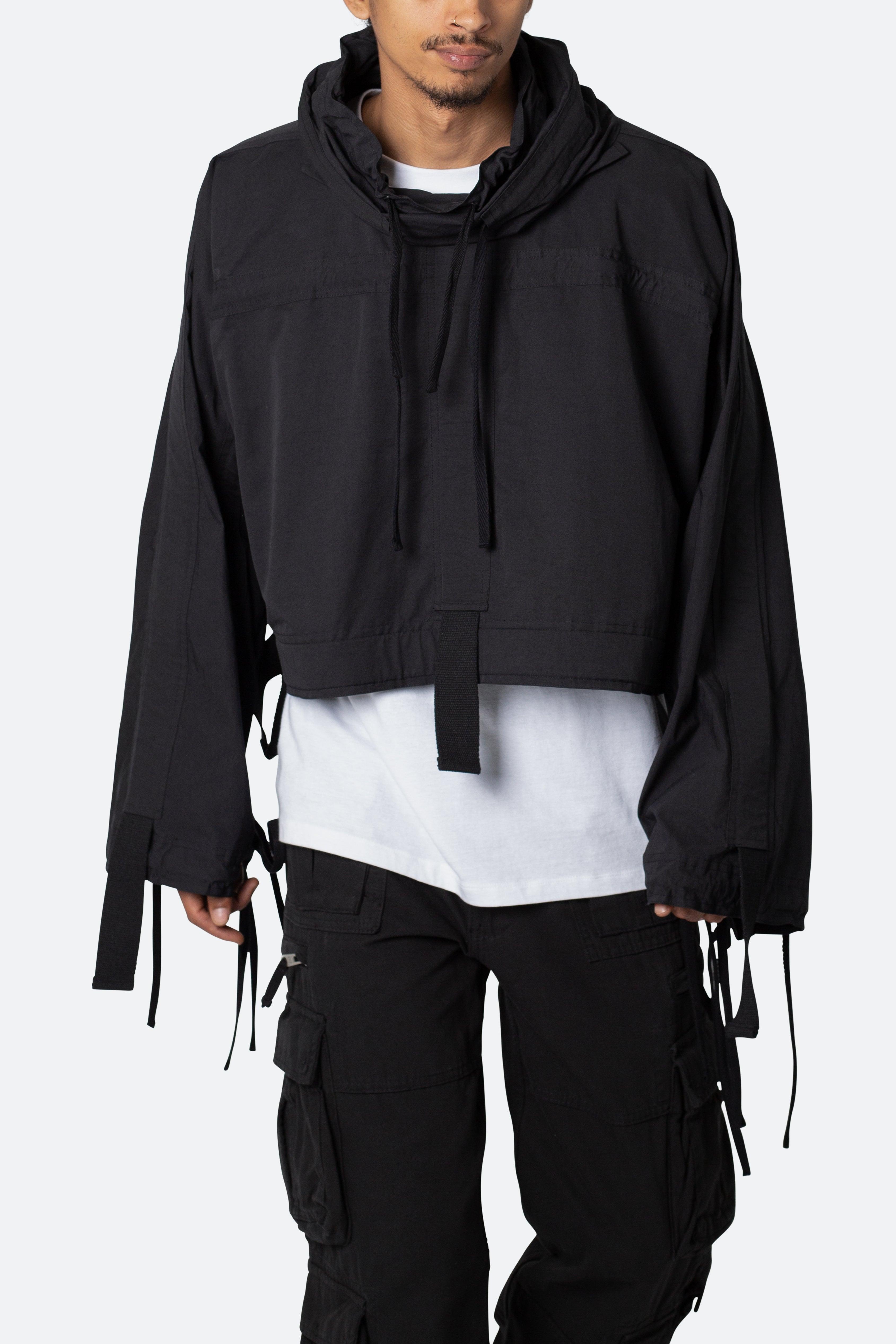 Cropped Strappy Jacket - Black Product Image