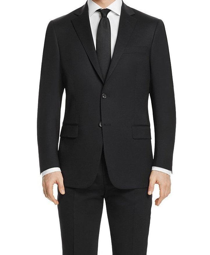 Regular Fit Suit 2 Button 2 Piece in Black Product Image