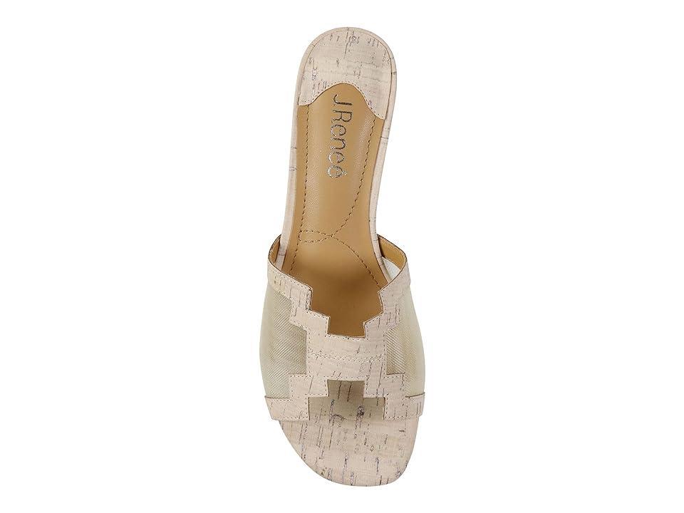 J. Renee Amorra Cork Mesh Slide Sandals Product Image