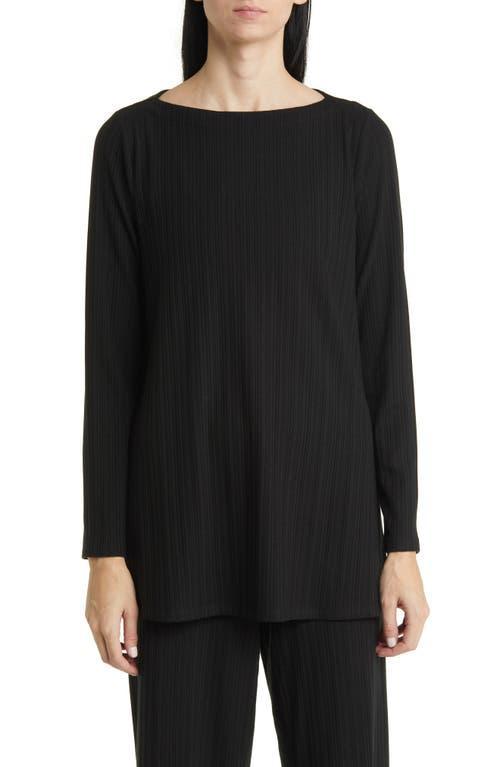 Eileen Fisher Rib Boat Neck Top Product Image