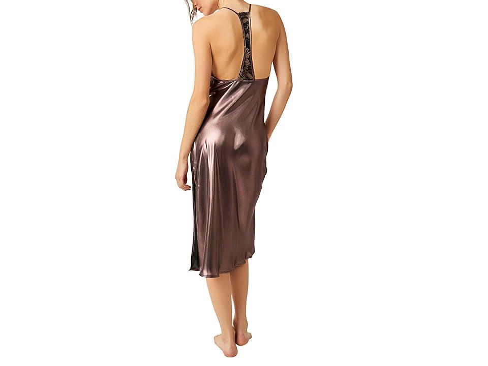 Free People Sunset Shimmer Midi Slip (Morganite) Women's Clothing Product Image