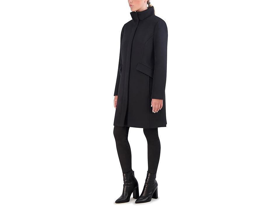 Cole Haan Double Face Wool Zip-Up Coat Women's Coat Product Image