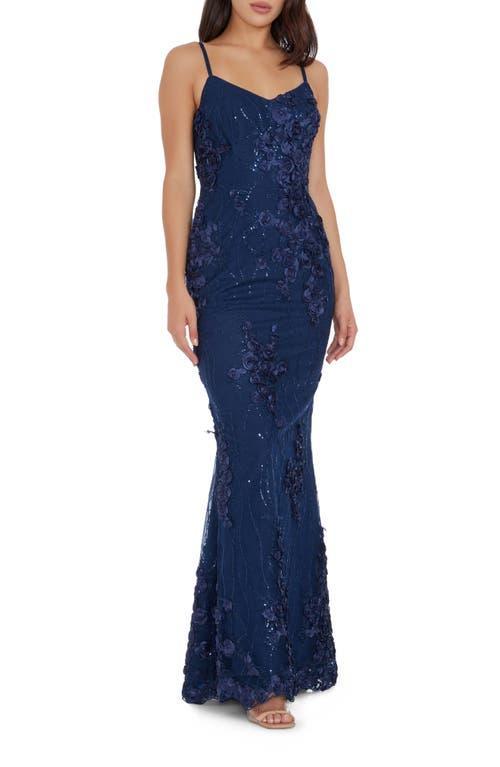 Dress the Population Giovanna Floral Sequin Mermaid Gown Product Image