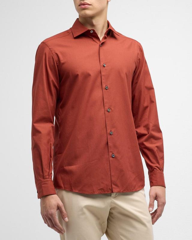 Mens Premium Cotton Sport Shirt Product Image