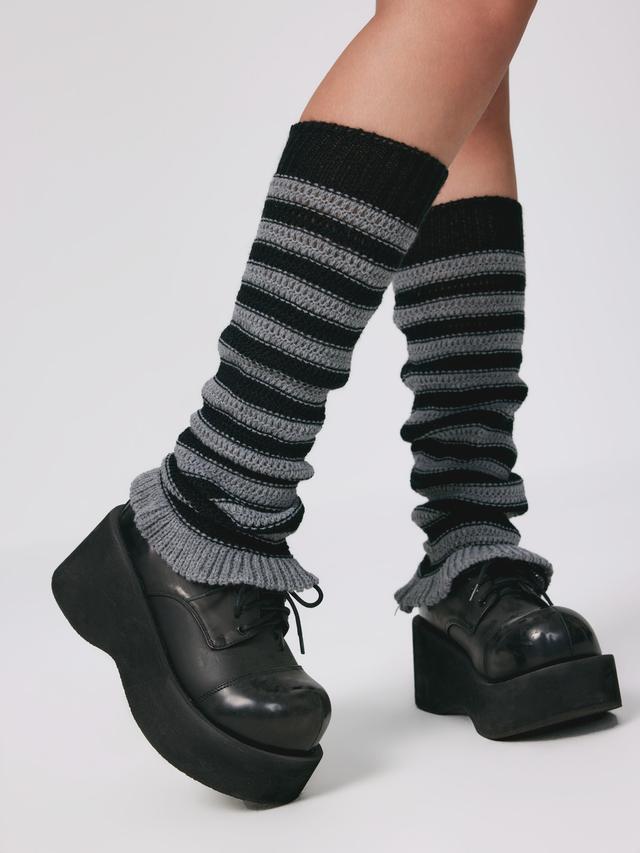 Striped Leg Warmers Product Image