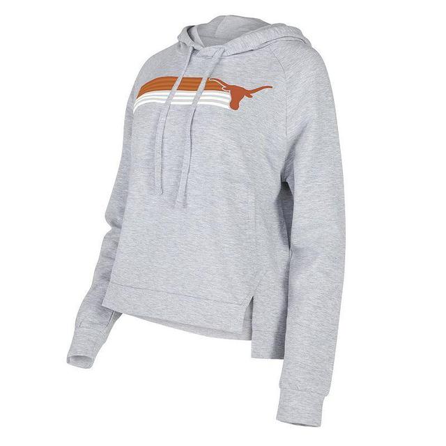 Womens Concepts Sport Gray Texas Longhorns CedarTri-Blend Raglan Pullover Hoodie Product Image