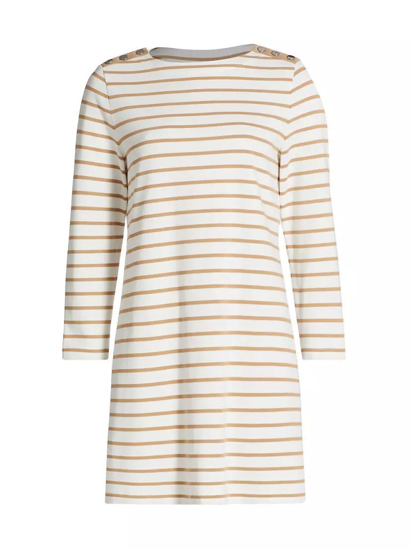 Ruta Striped Shift Minidress Product Image