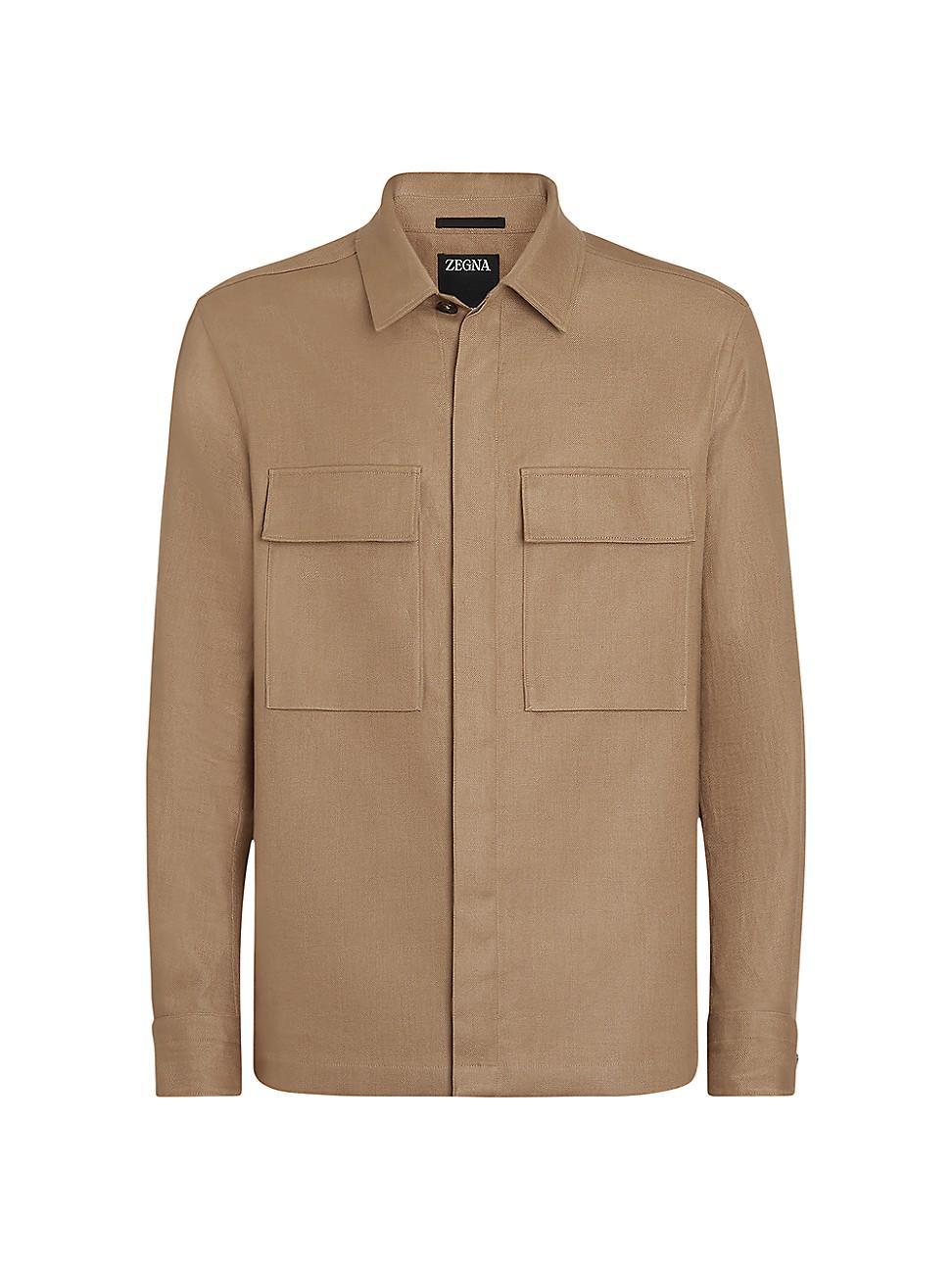 Mens Oasi Lino Overshirt Product Image