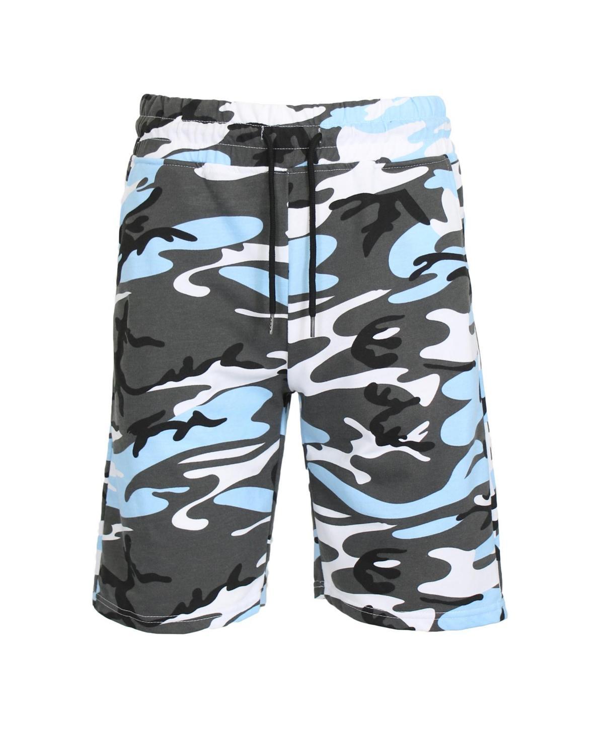 Galaxy By Harvic Mens Camo Printed French Terry Shorts Product Image