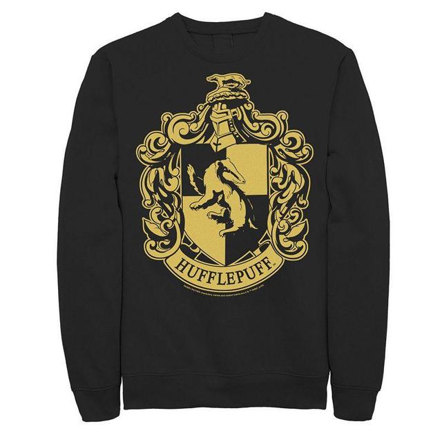 Mens Harry Potter Hufflepuff Crest Fleece Pullover Product Image