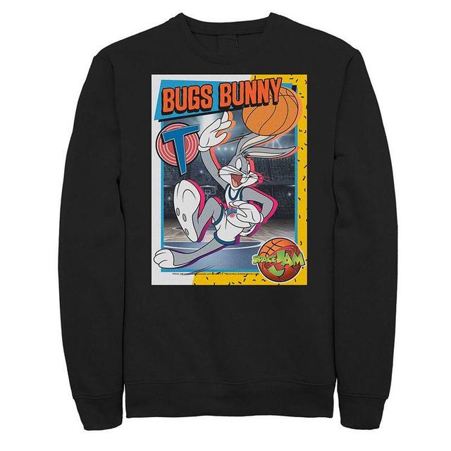 Mens Looney Tunes Space Jam Bugs Bunny Trading Card Sweatshirt Product Image